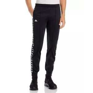 Kappa Men's Black 222 Banda Wrastoria Rastoriazz Track Pants Size Medium
